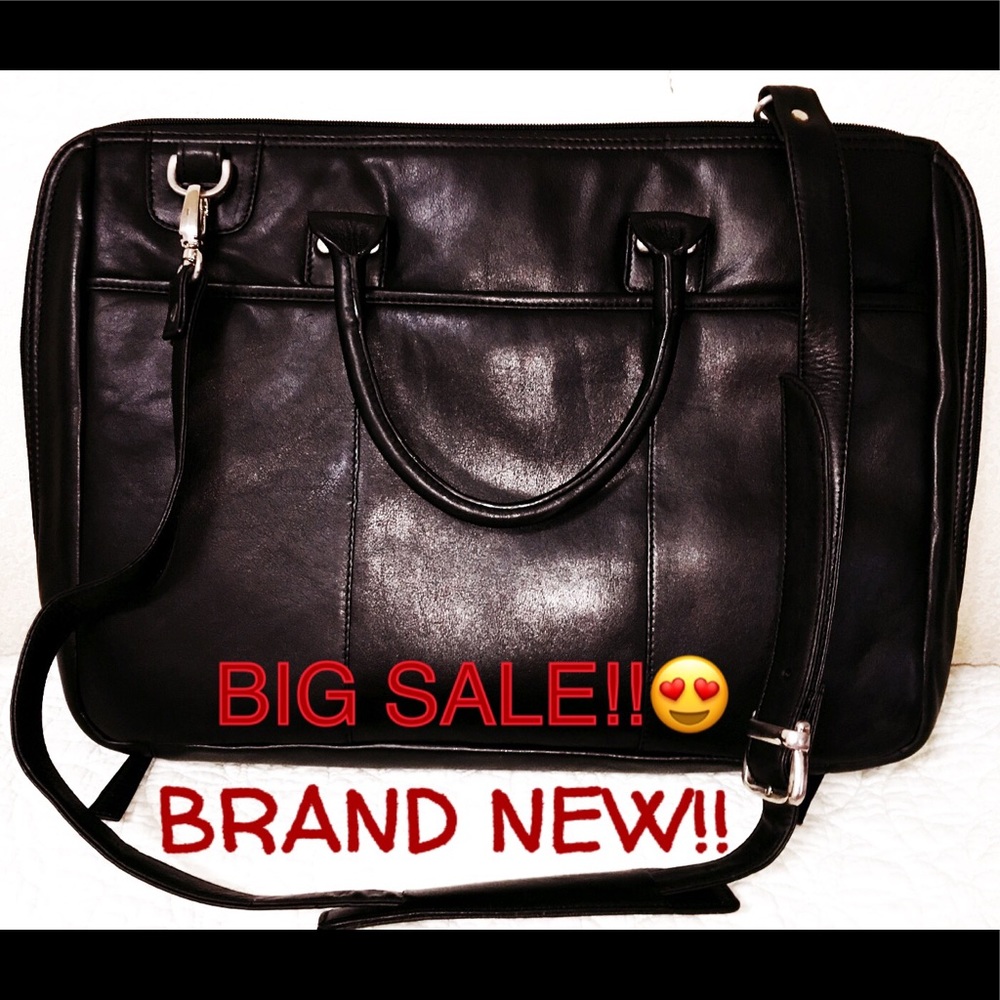 NEW! HUGE SALE!! Computer Briefcase Leather